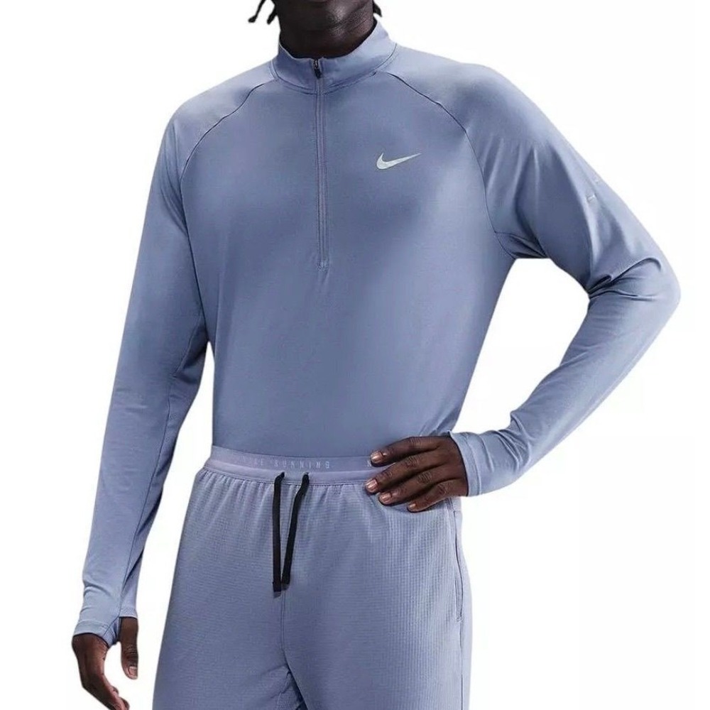 Nike Men's Dri-FIT Stride 1/2-Zip Midlayer Running Shirt World Stride Small